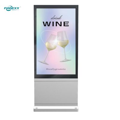 Buon prezzo 49 pollici Silver AD Board Outdoor Totem Verticale Digitale Senza Ventilatore in linea