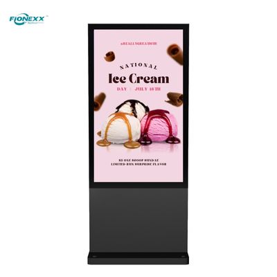 Buon prezzo 65 pollici Black AD Board Outdoor Totem Verticale Digitale senza ventole in linea