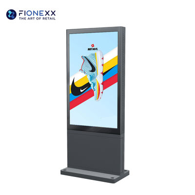 Buon prezzo Display di segnaletica digitale ad alta luminosità da 55 pollici segnaletica LCD esterna senza ventole in linea