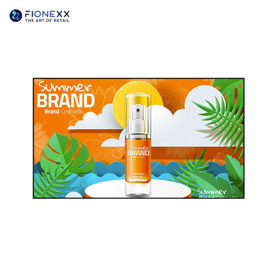 Buon prezzo 8mm Bezel QLED Monitor Android LCD Digital Signage Display Chiosco per video 4K Montaggio murale Annunci in linea