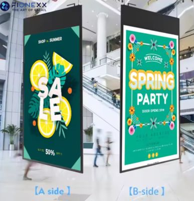 Buon prezzo Display LCD a soffitto a doppio lato a 43 pollici in linea