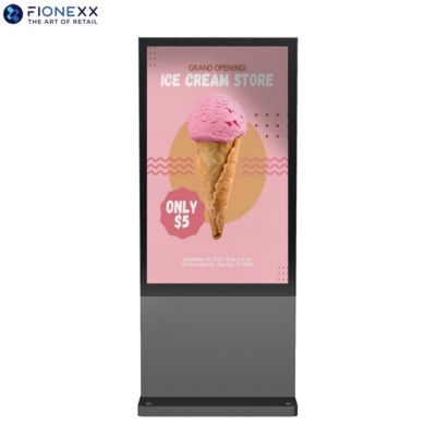 Buon prezzo Profilo in alluminio 65 pollici Digital Signage Digital Display Totem alto contrasto in linea