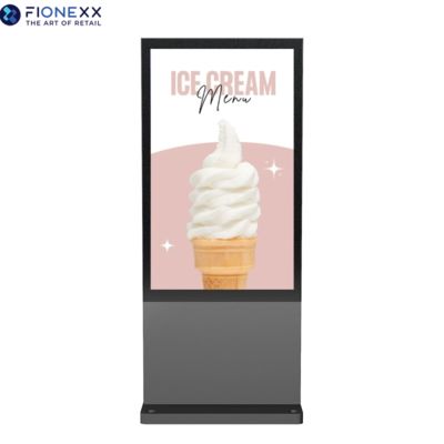 Buon prezzo Street Side 800-2500nits Outdoor Digital Totem 75 Inch Grigio AD Board in linea