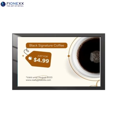 Buon prezzo 75 pollici Black AD Board Outdoor senza ventole Segnaletica digitale a parete in linea