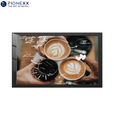 Buon prezzo 43 pollici Black AD Board Outdoor Fanless Digital Signage montato su parete in linea