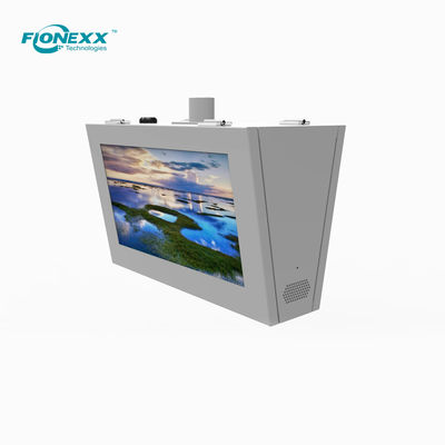 Buon prezzo 22 pollici Bus Stop Digital Signage 1500nits Vandal Resistance Pipe Hanging in linea