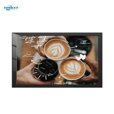 Buon prezzo 43 pollici Black AD Board Outdoor Fanless Digital Signage montato su parete in linea