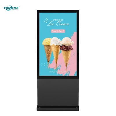 Totem digitale da 55 pollici per esterni verticale