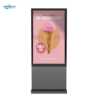 Buon prezzo Profilo in alluminio 65 pollici Digital Signage Digital Display Totem alto contrasto in linea