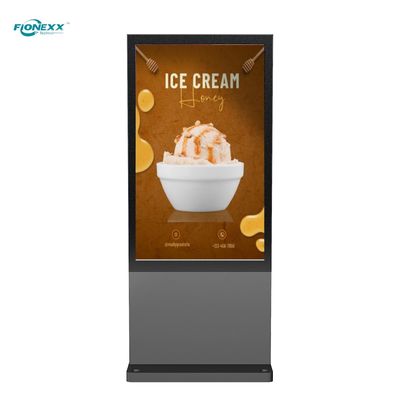 Buon prezzo Disegno AD senza ventilatore Totem digitale esterno 86'' Digital Signage Profilo in alluminio in linea