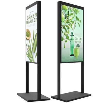 Display di vetrina digitale resistente al nero da 55 pollici leggero