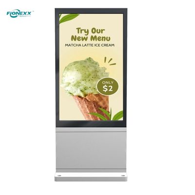 Buon prezzo Chiosco di segnaletica digitale super snello Display pubblicitario LCD a doppio lato Totem verticale in linea
