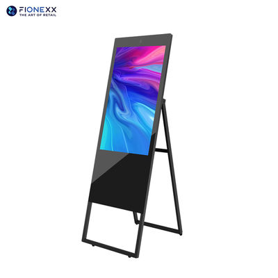 Display digitale portatile da 43 pollici con altoparlanti integrati