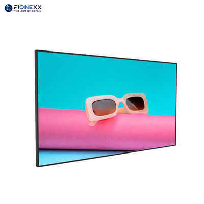 Display LCD QLED 4K a muro personalizzabile, segnaletica digitale da 49 pollici