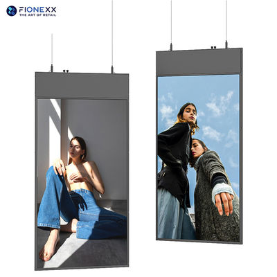 Display LCD luminoso da 55 pollici x 2 dimensioni per spazi commerciali e commerciali