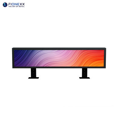 Display LCD a doppia faccia, con intestazione, segnaletica, di 57,4 pollici, di grado commerciale.