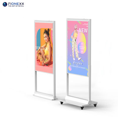 Spessore 57mm LCD Finestra Display doppio lato Digital Signage 49 pollici