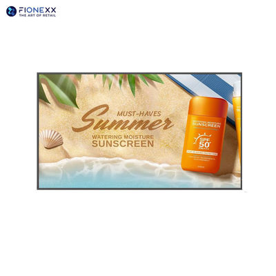 Display LCD a finestre ultra resistenti per esposizione diretta alla luce solare 65 pollici Risoluzione 4k