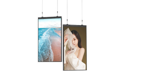 Display LCD ad alta luminosità da 55-65 pollici montato sul soffitto per la pubblicità al dettaglio interna