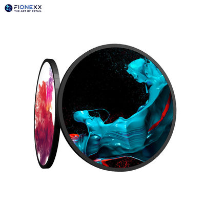 Display di segnaletica digitale LCD rotondo personalizzato con schermo da 5 pollici e luminosità da 400 cd/m2