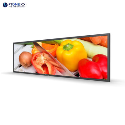 Display LCD Ultra Wide Stretched Bar Contrasto elevato Display Endcap in stile banner da 36,5 pollici