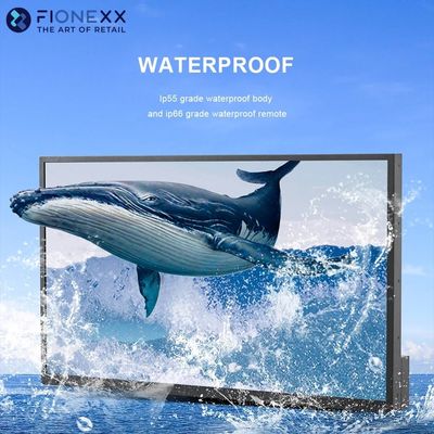 Buon prezzo Flat Full Sun IP55 QLED TV impermeabile 2000nit 3500nits 4k TV HD All Metal Housing Outdoor TV 16 9 Aspect Ratio in linea