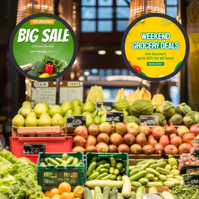 Lcd pubblicitario poster digitale per il commercio al dettaglio