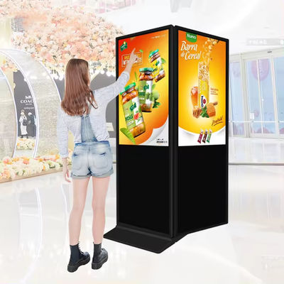 Buon prezzo 1920*1080 Risoluzione LCD Display pubblicitario Digital Signage Smart Kiosk Verticale Totem Pavimento Touch Screen Standing in linea