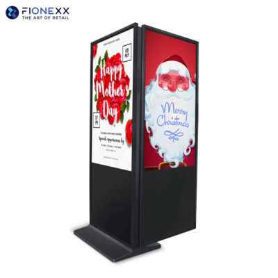 Buon prezzo 1920*1080 Risoluzione LCD Display pubblicitario Digital Signage Smart Kiosk Verticale Totem Pavimento Touch Screen Standing in linea