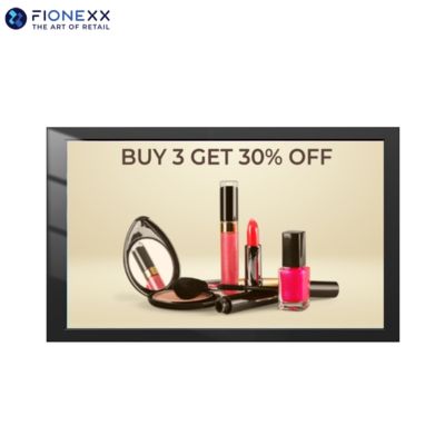 Buon prezzo 32 pollici Black AD Board Outdoor Fanless Digital Signage montato a parete in linea