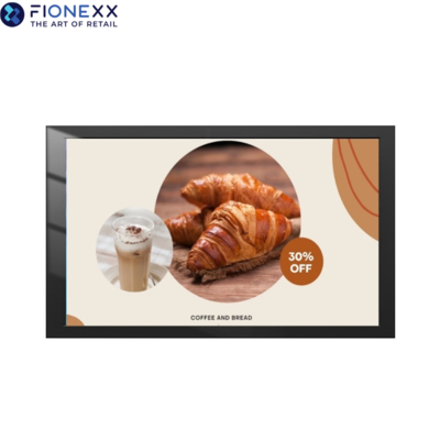 Buon prezzo 86 pollici Black AD Board Outdoor Fanless Digital Signage montato a parete in linea