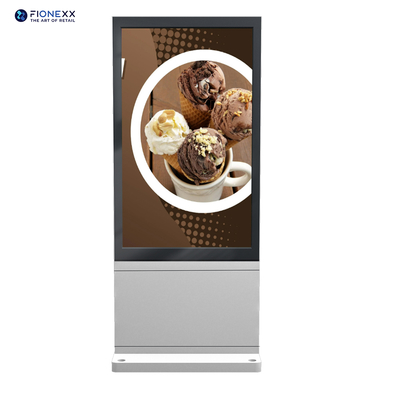 Buon prezzo Chiosco di segnaletica digitale super snello Display pubblicitario LCD a doppio lato Totem verticale in linea