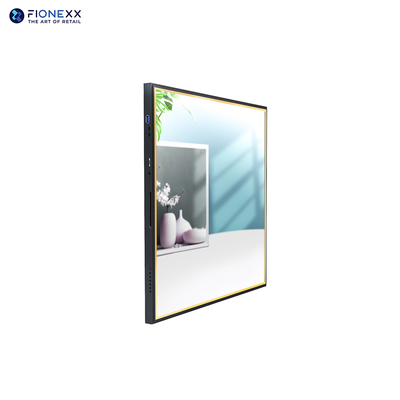 Buon prezzo Display LCD quadrato da 22 pollici con specchio in vetro nero oro telaio segnaletica digitale segnaletica digitale ad alta definizione in linea