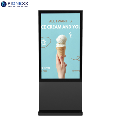 Buon prezzo 32 pollici Black AD Board Outdoor Totem Verticale Digitale Senza Ventilatore in linea