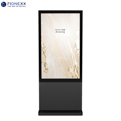 Buon prezzo Schermo pubblicitario digitale verticale totem da esterno da 32 pollici nero Windows senza ventola, resistente per esterni in linea