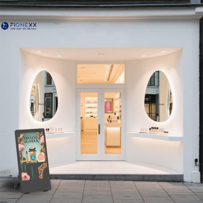 Pubblico IP65 a batteria Segnaletica digitale 43 pollici schermi LCD impermeabili poster