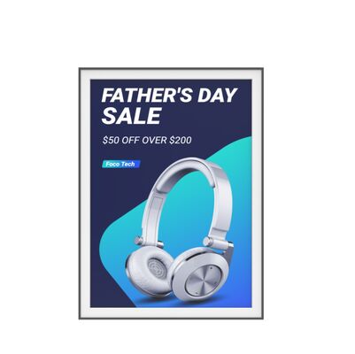 Ultra Thin Color E Ink Screen Sunlight Leggibile Segno di benvenuto Evento Noitce E Paper Display Tabella pubblicitaria