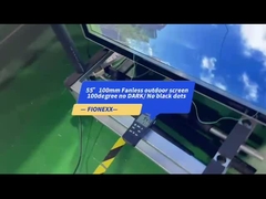 800-2500nits Tabella pubblicitaria LCD 55 pollici Display commerciale Profilo in alluminio